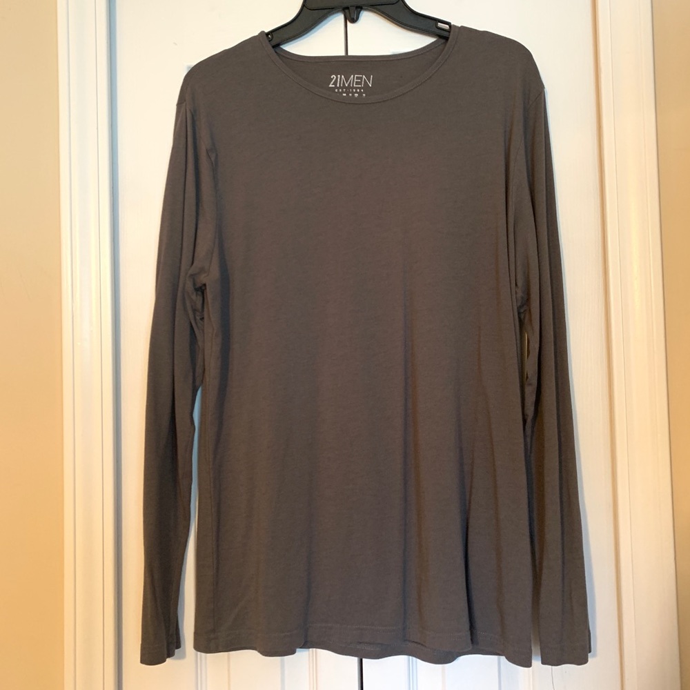 21Men long sleeves t-shirt size M